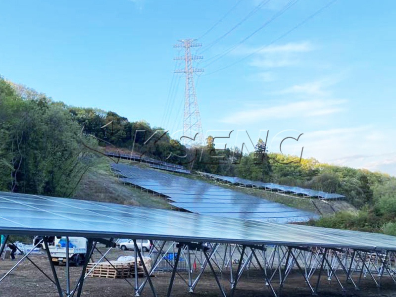 109.2KW - 茨城県野立て架台案件