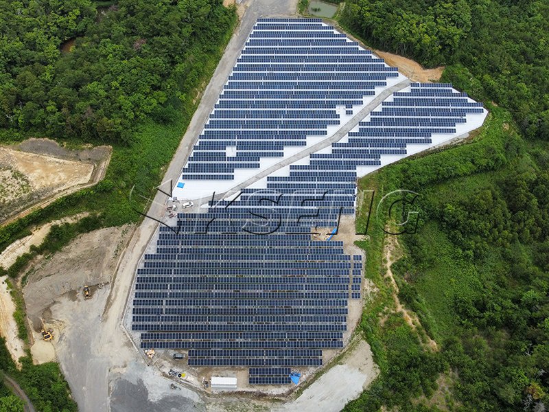 2.1ＭW - 福島県野立て太陽光架台案件